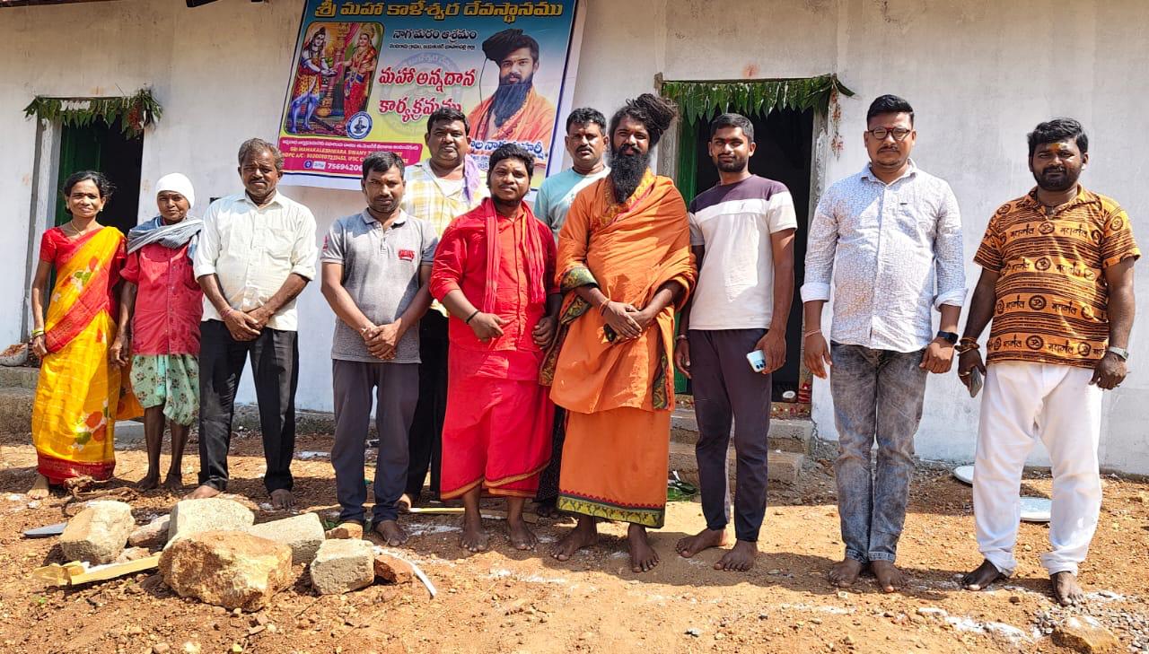 At a major temple with another sadhu